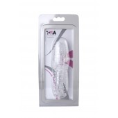 Прозрачная насадка с шишечками и шипами - 13,5 см. - Toyfa Basic - в Майкопе купить с доставкой