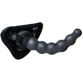 Чёрная насадка BALLS 3 - 22 см. - LOVETOY (А-Полимер) - купить с доставкой в Майкопе