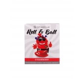 Стимулирующий презерватив-насадка Roll   Ball Strawberry - Sitabella - купить с доставкой в Майкопе