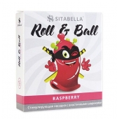Стимулирующий презерватив-насадка Roll   Ball Raspberry - Sitabella - купить с доставкой в Майкопе
