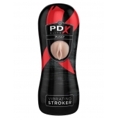 Мастурбатор-вагина Vibrating Pussy Stroker с вибрацией - Pipedream - в Майкопе купить с доставкой