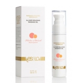 Универсальный массажный гель-смазка Allover Delicious Massage Gel с ароматом персика и аброкоса - 50 мл. - YESforLOV - купить с доставкой в Майкопе