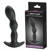 Черный анальный стимулятор простаты с вибрацией Special Anal Massager - 14,5 см. - Baile - в Майкопе купить с доставкой