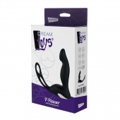 Черный вибромассажер простаты P-PLEASER W ERECTION ENHANCE - Dream Toys - в Майкопе купить с доставкой
