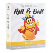 Стимулирующий презерватив-насадка Roll   Ball Banana - Sitabella - купить с доставкой в Майкопе