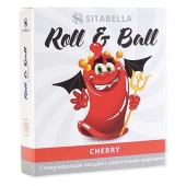 Стимулирующий презерватив-насадка Roll   Ball Cherry - Sitabella - купить с доставкой в Майкопе
