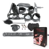 Чёрно-серебристый набор БДСМ - Notabu - купить с доставкой в Майкопе
