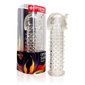 Закрытая прозрачная насадка на пенис Crystal Sleeve Faraon - 13,5 см. - Erowoman-Eroman - в Майкопе купить с доставкой