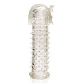Закрытая прозрачная насадка на пенис Crystal Sleeve Faraon - 13,5 см. - Erowoman-Eroman - в Майкопе купить с доставкой
