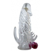 Закрытая прозрачная вибронасадка на пенис Crystal Sleeve Vibe - Erowoman-Eroman - в Майкопе купить с доставкой