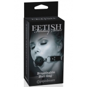 Черный кляп с дырочками Breathable Ball Gag - Pipedream - купить с доставкой в Майкопе