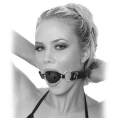 Черный кляп с дырочками Breathable Ball Gag - Pipedream - купить с доставкой в Майкопе