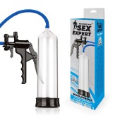 Прозрачная вакуумная помпа Sex Expert с насосом - Sex Expert - в Майкопе купить с доставкой