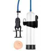 Прозрачная вакуумная вибропомпа Sex Expert с насадкой-вагиной - Sex Expert - в Майкопе купить с доставкой