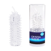 Закрытая рельефная насадка Crystal sleeve с усиками - 12 см. - Erowoman-Eroman - в Майкопе купить с доставкой