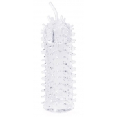 Закрытая рельефная насадка Crystal sleeve с усиками - 12 см. - Erowoman-Eroman - в Майкопе купить с доставкой