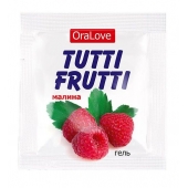 Пробник гель-смазки Tutti-frutti с малиновым вкусом - 4 гр. - Биоритм - купить с доставкой в Майкопе