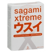 Ультратонкие презервативы Sagami Xtreme SUPERTHIN - 3 шт. - Sagami - купить с доставкой в Майкопе