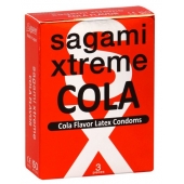 Ароматизированные презервативы Sagami Xtreme COLA - 3 шт. - Sagami - купить с доставкой в Майкопе