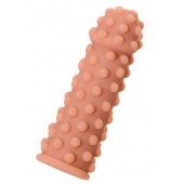 Телесная реалистичная насадка KOKOS Extreme Sleeve 02 с дополнительной стимуляцией - 12,7 см. - KOKOS - в Майкопе купить с доставкой