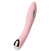 Розовый силиконовый вибратор с электростимуляцией TESLA G-POINT - 21 см. - ToyFa - купить с доставкой в Майкопе