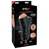 Мастурбатор в колбе с двумя тоннелями Double Penetration Vibrating Stroker - Pipedream - в Майкопе купить с доставкой