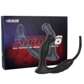 Черная анальная пробка NEXUS SIMUL8 с фиксацией на теле кольцами - Nexus Range - в Майкопе купить с доставкой