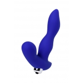 Синий силиконовый вибростимулятор простаты Stroman - 14,5 см. - ToyFa - в Майкопе купить с доставкой