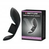 Черное кольцо на пенис с вибрацией Vibration Penis Sleeve - Baile - в Майкопе купить с доставкой