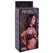 Черный поводок и чокер с кольцом Rada - Rebelts - купить с доставкой в Майкопе