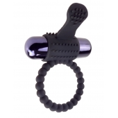 Черное эрекционное виброкольцо Vibrating Silicone Super Ring - Pipedream - в Майкопе купить с доставкой