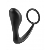 Эрекционное кольцо с анальной пробкой Ass-Gasm Cockring Plug - Pipedream - в Майкопе купить с доставкой