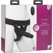 Черный полый вибрострапон Body Extensions BE Aroused - 17,78 см. - Doc Johnson - купить с доставкой в Майкопе