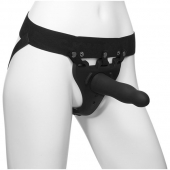 Черный полый вибрострапон Body Extensions BE Aroused - 17,78 см. - Doc Johnson - купить с доставкой в Майкопе