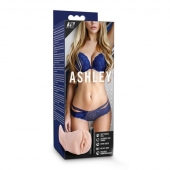 Телесный мастурбатор-вагина с вибропулей Ashley - Blush Novelties - в Майкопе купить с доставкой