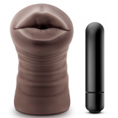 Коричневый мастурбатор-ротик Heather - Blush Novelties - в Майкопе купить с доставкой