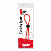 Красное эрекционное лассо с одной бусиной-утяжкой STRETCHY THIN LASSO - Dream Toys - в Майкопе купить с доставкой