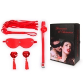 Пикантный набор БДСМ из 4 предметов в красном цвете - Notabu - купить с доставкой в Майкопе