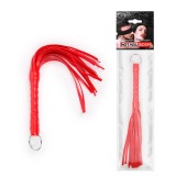 Красная плеть с рукоятью в оплетке - 28 см. - Notabu - купить с доставкой в Майкопе