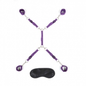 Фиолетовый набор фиксаций на кровати Classic Bedspreader - Lux Fetish - купить с доставкой в Майкопе