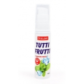 Гель-смазка Tutti-frutti со вкусом сладкой мяты - 30 гр. - Биоритм - купить с доставкой в Майкопе