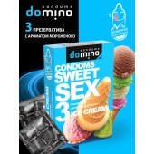 Презервативы для орального секса DOMINO Sweet Sex с ароматом мороженого - 3 шт. - Domino - купить с доставкой в Майкопе