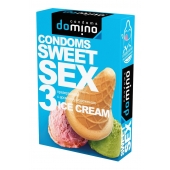 Презервативы для орального секса DOMINO Sweet Sex с ароматом мороженого - 3 шт. - Domino - купить с доставкой в Майкопе
