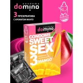 Презервативы для орального секса DOMINO Sweet Sex с ароматом манго - 3 шт. - Domino - купить с доставкой в Майкопе