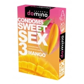 Презервативы для орального секса DOMINO Sweet Sex с ароматом манго - 3 шт. - Domino - купить с доставкой в Майкопе