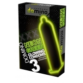 Презервативы DOMINO Neon Green со светящимся в темноте кончиком - 3 шт. - Domino - купить с доставкой в Майкопе
