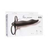 Черная вибронасадка для двойного проникновения Flirtini - 15,9 см. - Lola Games - купить с доставкой в Майкопе