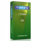Текстурированные презервативы Torex  С точками  - 12 шт. - Torex - купить с доставкой в Майкопе