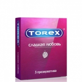 Презервативы Torex  Сладкая любовь  с ароматом клубники - 3 шт. - Torex - купить с доставкой в Майкопе