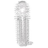 Закрытая прозрачная насадка на пенис с шипиками Nubby Sleeve - 14,5 см. - Chisa - в Майкопе купить с доставкой